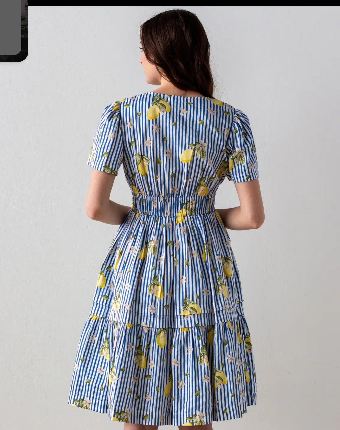 Lemon print midi