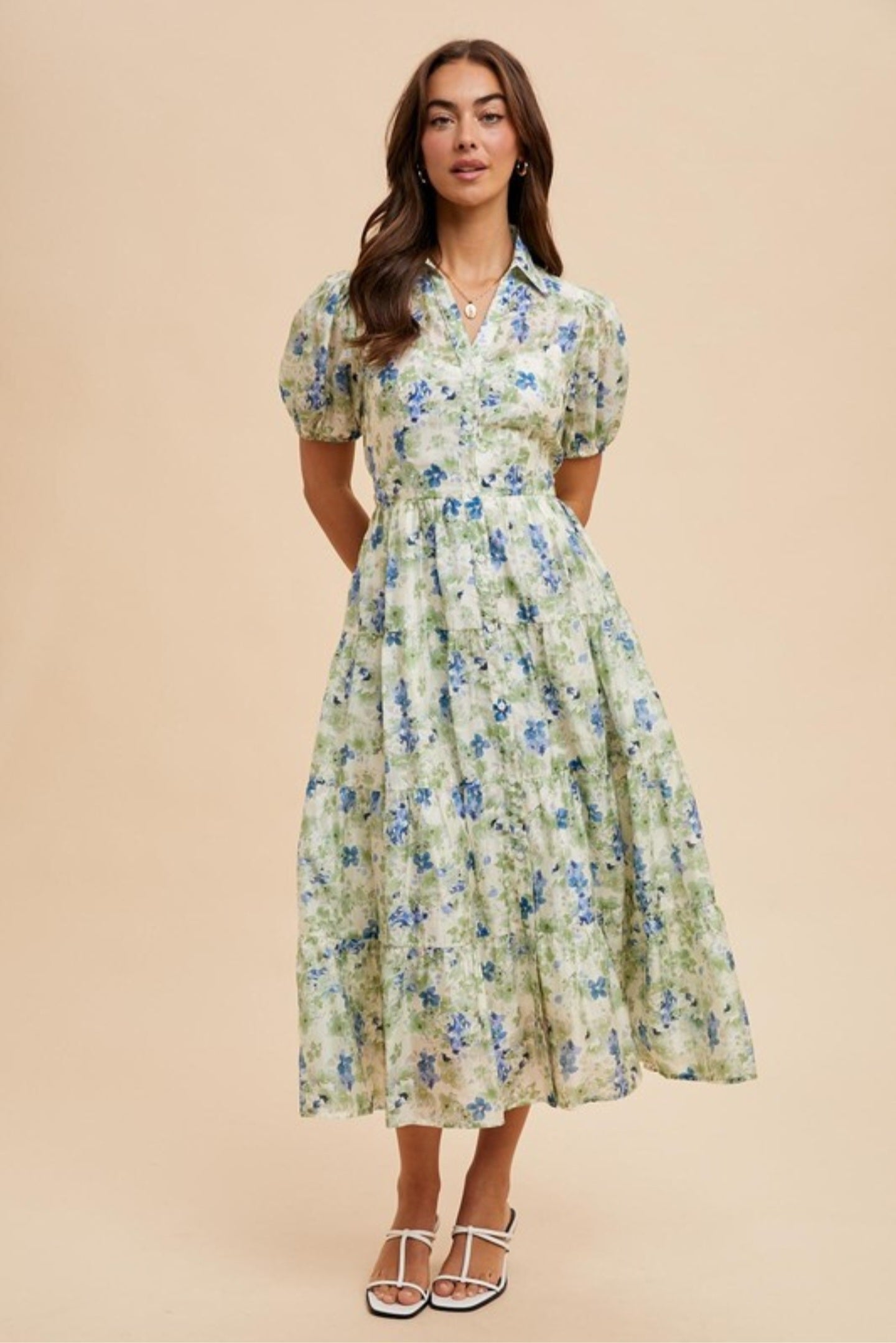 Danna Floral Midi Dress