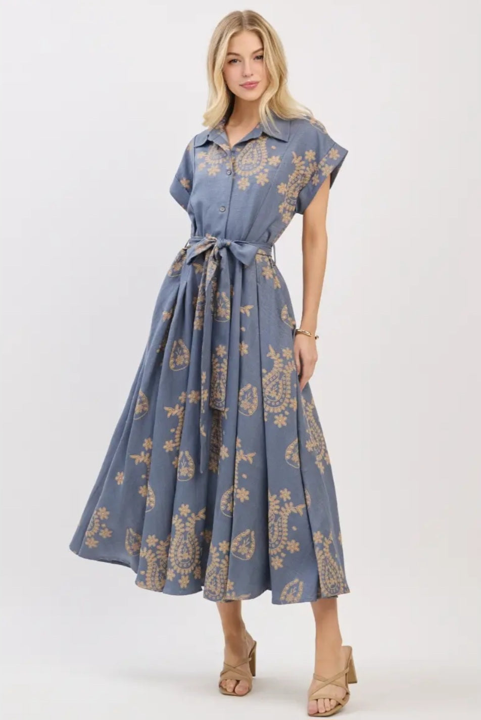 Sonia Woven Midi Dress