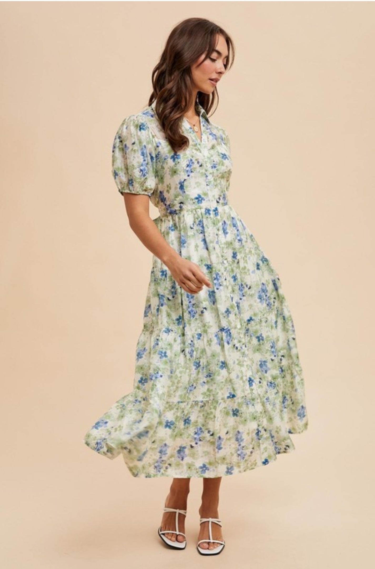 Danna Floral Midi Dress