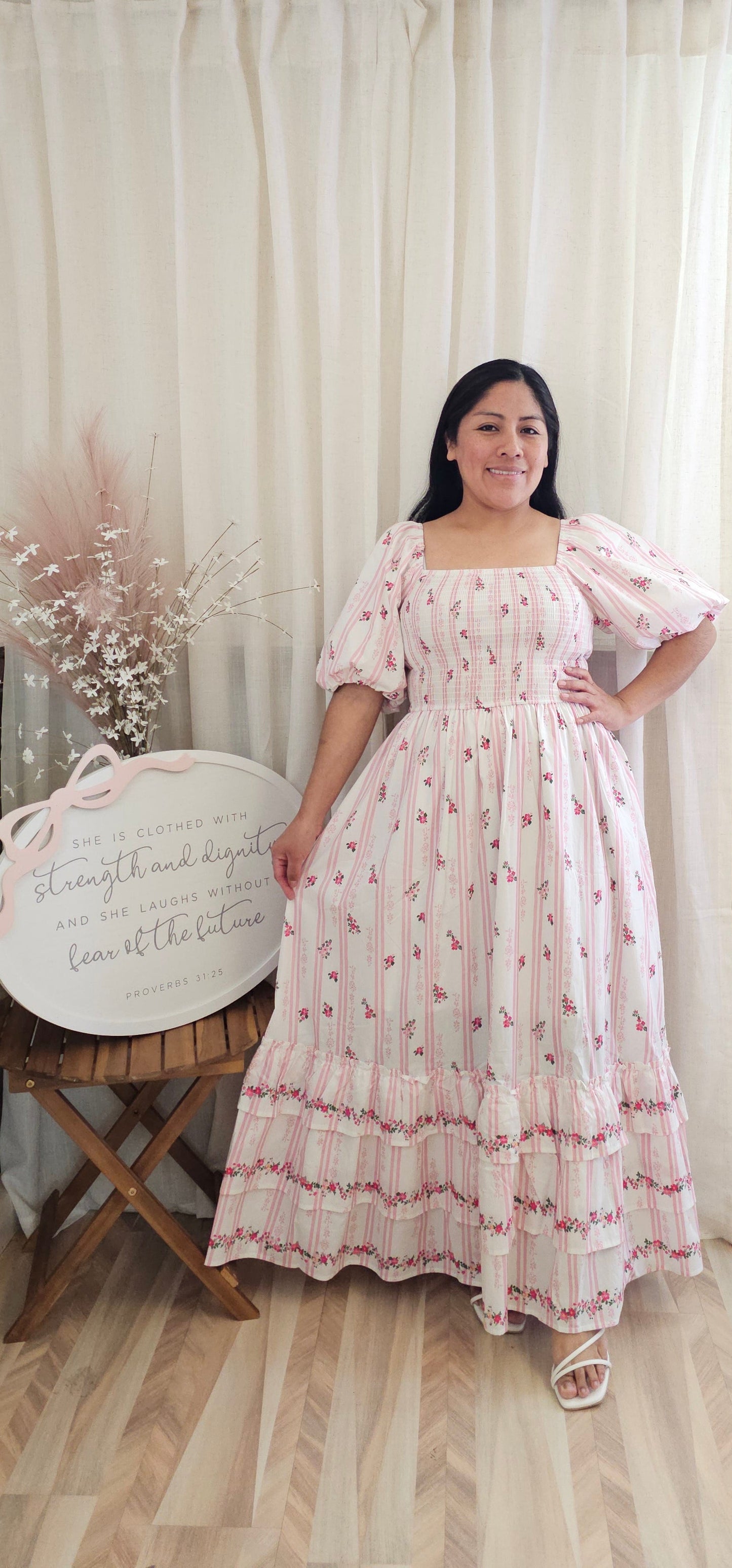 Kenia Ruffled Midi Dress
